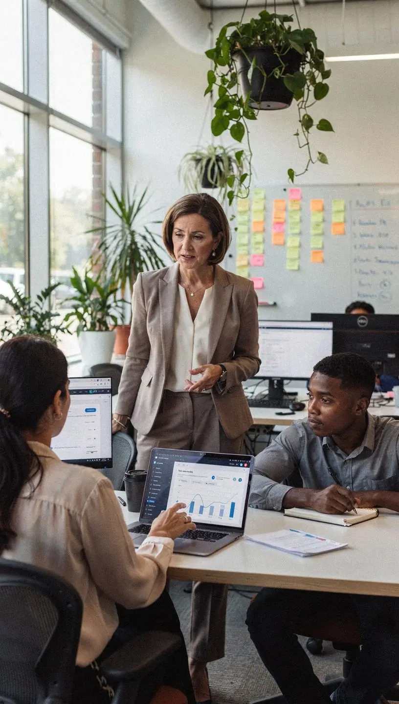 Illustration highlighting color contrast in software usability